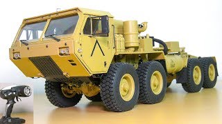 FANTASTIC RC TRUCK M983 HEMTT OSHKOSH 8x8 UNBOXING RC CRAWLER AMEWI 22390 HG P802 [upl. by Alene]