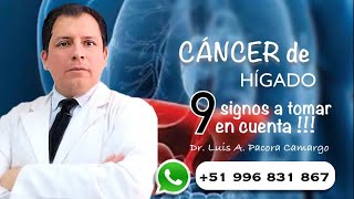 9 SIGNOS EN CÁNCER DE HÍGADO 😱❌ [upl. by Oicaro]