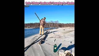 Solo Winter Bushcraft Camping in Alaska solo bushcraft camping [upl. by Grissel]