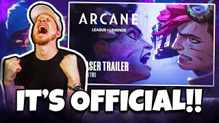 I CANT FKIN WAIT 🔥😭  Arcane Season 2  Official Teaser Trailer REACTION [upl. by Ger732]