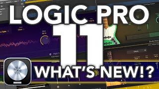 LOGIC PRO 11  Whats New in Logic 11 Stem Splitter AI Players Chord Track ChromaGlow amp MORE [upl. by Naitsihc]