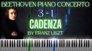 Franz Liszt Cadenza For Beethovens Piano Concerto No 3 Op 37 Movement 1 [upl. by Adyan]