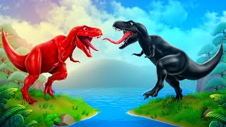 Dinosaur Fight  Red Spider T Rex Vs Black T Rex  Dinosaurs Battle In Jurassic World [upl. by Alphonsine115]