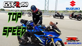 SUZUKI GSX R 150 TOP SPEED [upl. by Pernell]