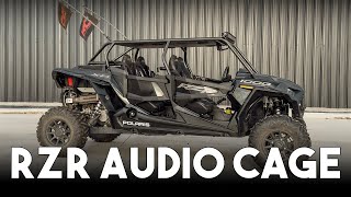 2023 RZR XP 4 1000  Audio Cage Install  TOPO Motorsports [upl. by Nnylyrehc202]