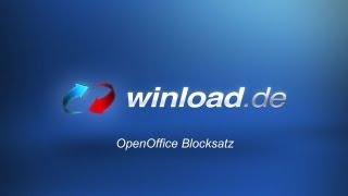 OpenOffice  Texte ausrichten mit dem Blocksatz Tutorial  Winloadde [upl. by Ativad91]