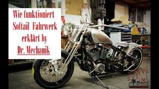 Harley Davidson Softail Fahrwerk und wie es funktioniert erklärt by Dr Mechanik [upl. by Charlton24]