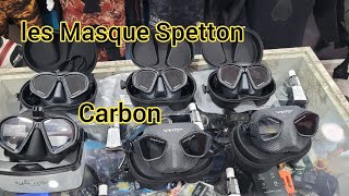 الجديد في معدات الغوص الحر Spetton les Masque Carbon  les gens 3mm [upl. by Izmar]