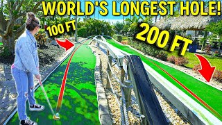 The WORLDS LONGEST Mini Golf Hole  MUST PLAY Course [upl. by Shah]