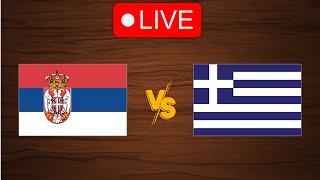 🔴 Live Serbia vs Greece  Live Play By Play Scoreboard [upl. by Alica]