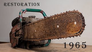 Rusty 2Stroke Engine Chainsaw Restoration [upl. by Ahel]