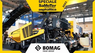 Bomag a Samoter Asphaltica 2023 finitrice BF 600 [upl. by Dionne727]