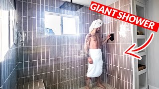 Building a GIANT Shower Home Remodel [upl. by Lothair]