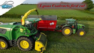 Lyons Contracts  First Cut grass with the 9900i [upl. by Almund]