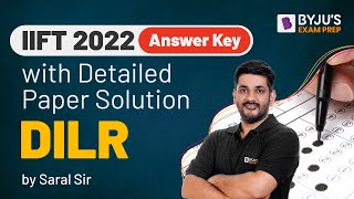 IIFT 2022 Answer Key DILR  Detailed IIFT 2022 Question Paper with Solution  BYJUS [upl. by Jezebel]