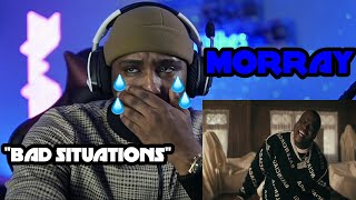 Morray  Bad Situations Official Music Video Reaction 🍿 HoodieQReacts [upl. by Adnuahsal]