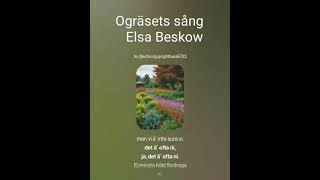 Ogräsets sång Elsa Beskow [upl. by Kram]