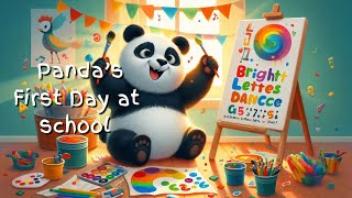 Panda’s First Day at School I Kids educational video [upl. by Namilus]