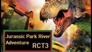 Jurassic Park River Adventure Roller Coaster Tycoon 3 [upl. by Llekcm]