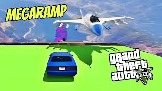 Mega Ramp Face To Face Super Funny Mode  GTA V [upl. by Itsrik570]