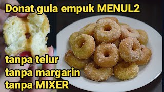 CARA MEMBUAT DONAT TOPING GULA  DONAT KARAMEL SEDERHANA [upl. by Ecneret]