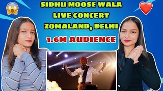 SIDHU MOOSE WALA LIVE CONCERT ZOMALAND DELHI  Reactions Hut  justiceforsidhumoosewala [upl. by Pfeffer]