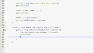 Java GUI Tutorial 9  Beeper program [upl. by Hesta]