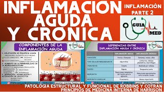 INFLAMACIÓN AGUDA Y CRÓNICA PATOLOGÍA ROBBINS  GuiaMed [upl. by Sang173]