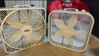 Lasko 3733 Vs Lasko weathershield box fans [upl. by Ehsrop]