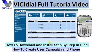 vicidial installation step by step in hindi [upl. by Relly]