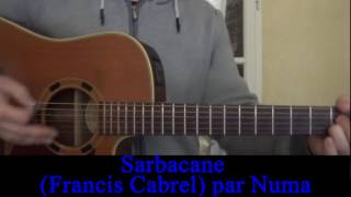 Sarbacane Francis Cabrel cover guitare voix 1989 [upl. by Ibib158]