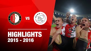 Wat een ontlading  Highlights Feyenoord  Ajax  KNVB Beker 20152016 [upl. by Romine719]