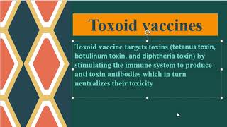 Toxoid vaccine [upl. by Manvil]