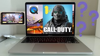 Can you play COD Mobile by mirroring your iPhone to a Macbook using Quicktime [upl. by Aivila]