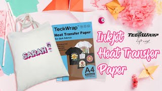 Inkjet Heat Transfer Paper and Heat Transfer Mask teckwrapcraft teckwrapvinyl heattransferpaper [upl. by Llerehs]