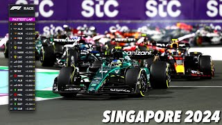 2024 Singapore Grand Prix  Race Highlights  Lewis Hamiltion takes win at Marina Bay CirCuit  F124 [upl. by Ynavoeg176]