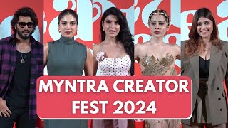 UNCUT  Jacqueline Fernandez Uorfi Javed Arjun Kapoor amp Others At The Myntra Creator Fest 2024 [upl. by Marek]