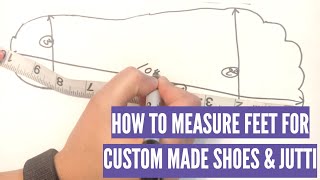 How to measure your feet for Custom made Juttis and shoes GetEthniccom [upl. by Ellison]