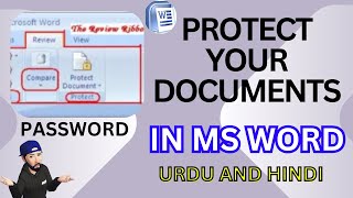 PROTECT YOUR DOCUMENTS IN MS WORD  Password protect Word document Office 365 [upl. by Enelehs643]