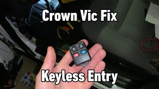 Crown Vic Fix Keyless Entry [upl. by Rihaz697]