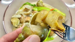 Whelks or Sea Snails with Coconut MilkSea Snails Easy Recipe [upl. by Pogue]