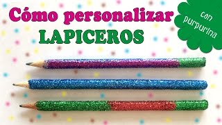 Lapiceros personalizados con purpurina [upl. by Him]