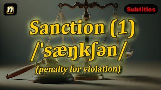 n Sanction meaning penalty for violation with 5 examples [upl. by Clarine158]