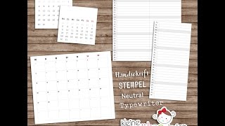 Kalender erstellen mit Silhouette Studio [upl. by Veda]