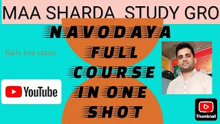 NAVODAYA ONLINE CLASS [upl. by Nommad159]