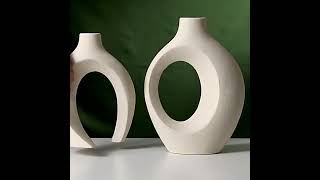 Vase Moderne en Céramique – Design Sculptural Blanc ou NoirSeasons™ [upl. by Olihs277]