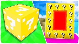 👉 HACEMOS UN PORTAL A LA DIMENSIÓN DE LOS LUCKY BLOCKS  MINECRAFT [upl. by Inuat]