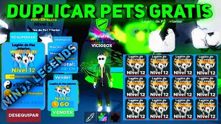 COMO DUPLICAR PETS GRATIS EN NINJA LEGENDS  ROBLOX [upl. by Alleciram]