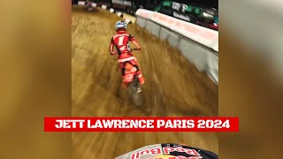 Supercross Paris 2024  Jett Lawrance Onboard [upl. by Hynda]