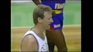 Denver Nuggets  Boston Celtics Dec 5 1990 [upl. by Fanchet]